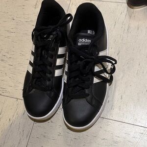 Adidas Classic Black with White Stripes Shoes